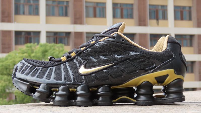 2020 Men Nike Shox Turbo 13 Black Gold Shoes